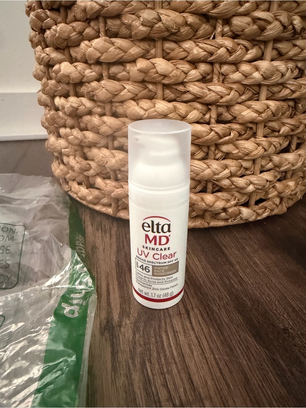 EltaMD UV Clear Broad Spectrum SPF 46 Tinted Sunscreen 90% full counter display